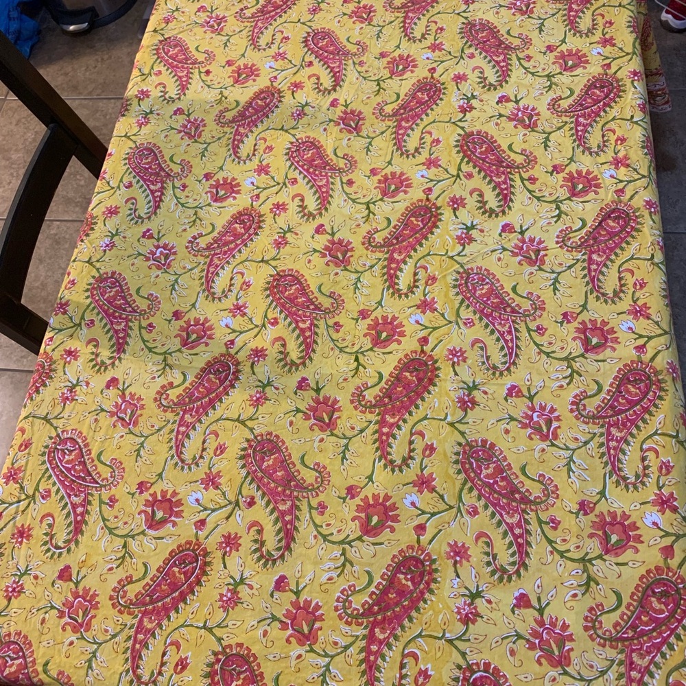 Pottery Barn tablecloth